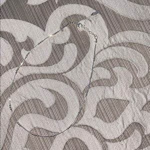 Napier Silver dainty thin necklace